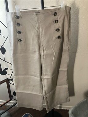 Ann Taylor Light khaki Wide Leg Trousers